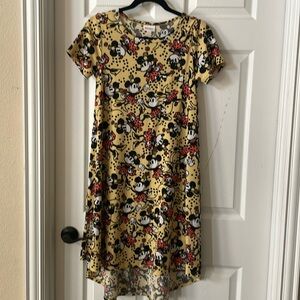 Lularoe Carly Minnie Mouse Disney print dress, size xxs
